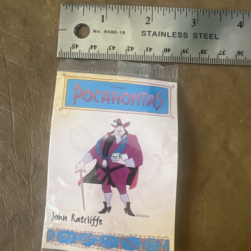 DISNEY POCAHONTAS John Ratcliffe Pegatina Cereal Premio Promo MATAC STARLINE RARO - Imagen 5 de 6
