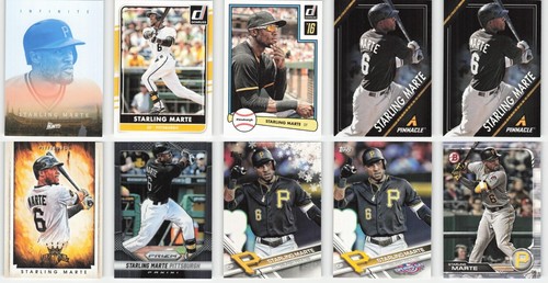 (50) Starling Marte Pittsburgh Pirates Lot MLB Baseball Cards Collection - Picture 5 of 12