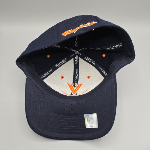 Vintage Virginia Cavaliers Hat Cap Fitted 7.5 Blue Sword College Sports Adult - Picture 9 of 13