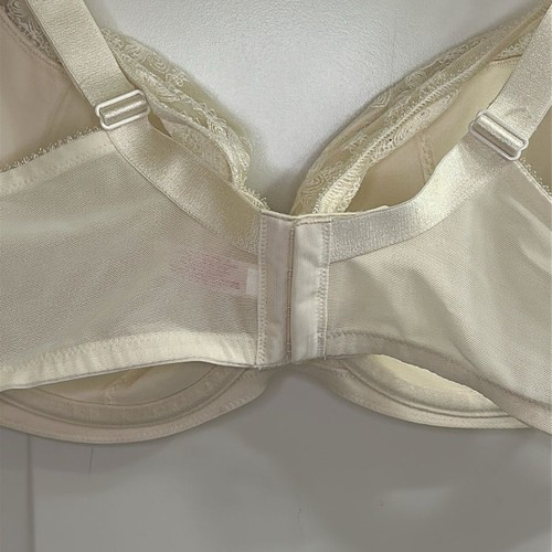Cacique Lightly Lined Underwire Full Coverage Bra Ivory NEW Size 46DD - Picture 11 of 16