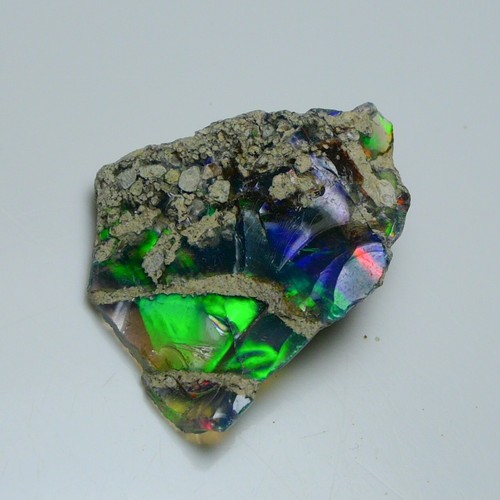 Schwarzopal grob 14,50 kt natürlicher äthiopischer Welo Opal Roh Feuer Jwelleery Grade - Bild 9 von 13