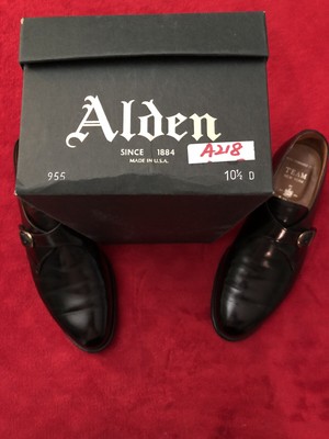 Alden Black Calfskin