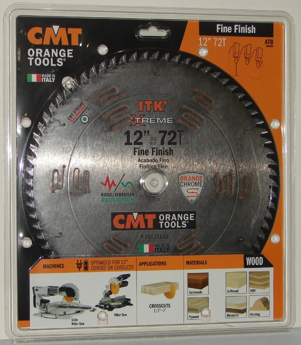 CMT 253.072.12 ITK Xtreme Sliding Fine Finish Miter Saw Blade 12