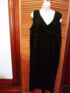 dark green corduroy dress