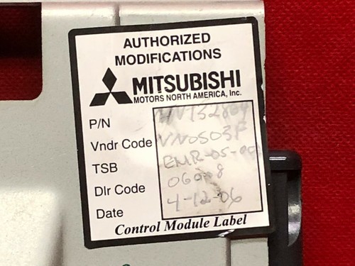 SIN SEGURIDAD PLUG & PLAY 04 MITSUBISHI LANCER MTX MÓDULO ECU ECM PCM MN132864 - Imagen 10 de 14