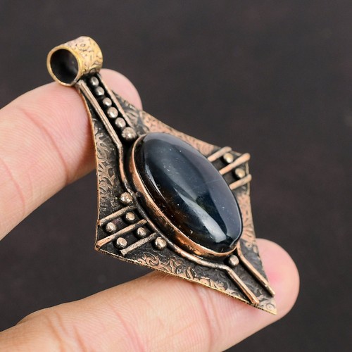 Oferta de San Valentín Cobre Pietersita Bisel Esposa Aniversario Colgante Único - Imagen 4 de 6