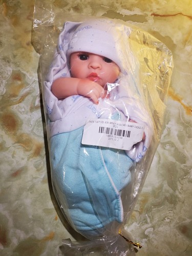NIB NEWBORN BABY DOLL-12” ~NEW, OPEN BOX~ CUTE ~ LIFELIKE NEWBORN TOY Boy Parts - Picture 10 of 15