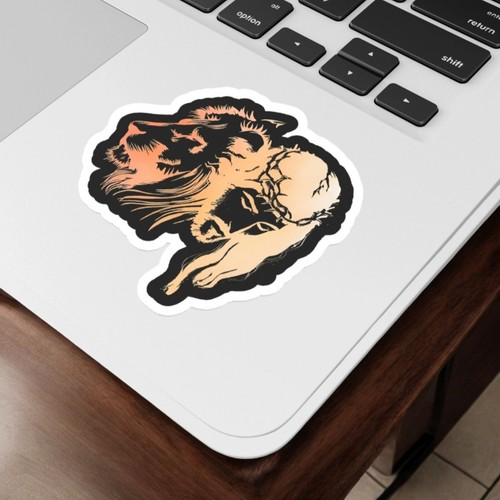 The Lion Of Judah Sticker Glossy | Vinyl Christian Sticker | Waterproof Decal - Picture 2 of 4