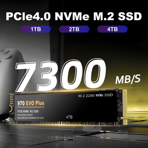 SOLID STATE DRIVE HIGH TRANSFER SPEED UNIVERSAL 1/2/4TB 970 EVO PCIE 4.0 NVME - Picture 3 of 21
