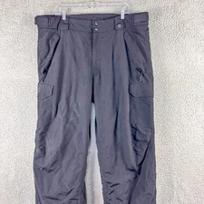 Polar Edge Pants Men XXL Black Silver Series Baggy Insulated Ski Snowboard Cargo