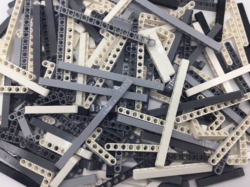 250+ LEGO® Technic MIX Liftarm Dick schwarz weiß grau 42100 Liebherr Technik MOC - Bild 2 von 6