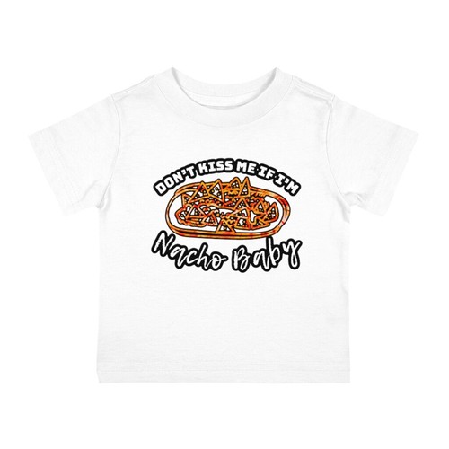 Dont Kiss me if Im not your Baby Infant Cotton Jersey Tee- Infant Tshirt - Picture 7 of 37