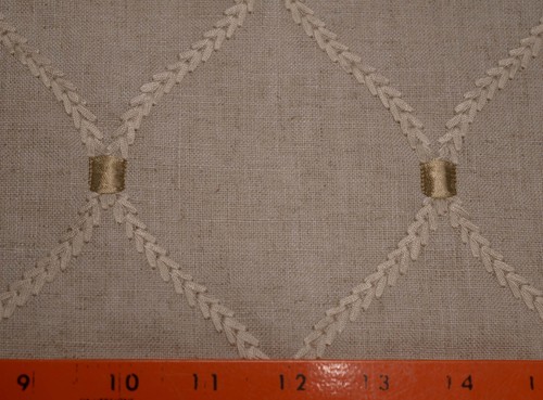 Tela Waverly de lino bordado Deane - Imagen 2 de 3