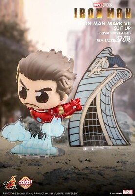 Hot Toys Cosbi Bobble-Head Iron Man Tony Stark Series 1 Box of 8