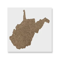 West Virginia State Stencil - Durable & Reusable Mylar Stencils