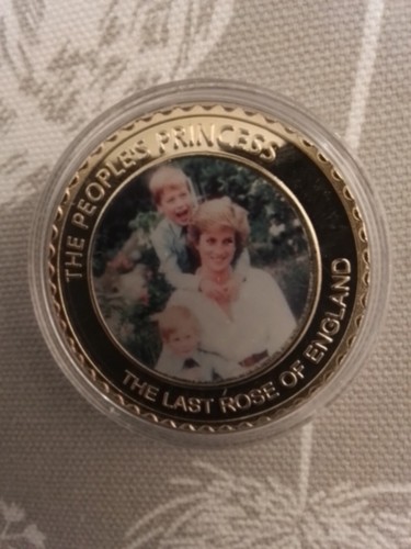 Princess Diana Souvenir With Both Little Princes Coin - Picture 3 of 24