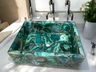 Buy Green Agate Bathroom Sink –Unique Natural Stone Basin for a Stylish Bathroom