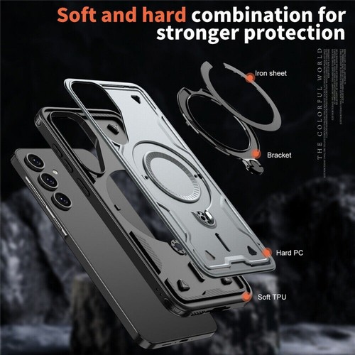 For Samsung Galaxy A16 A05S A15 A25 A35 A55 A14 Shockproof Ring Stand Case Cover - Picture 44 of 53