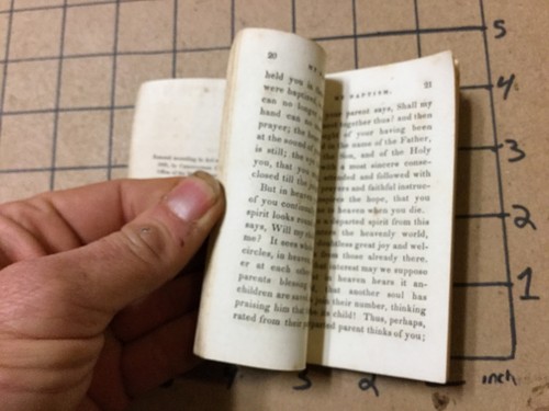 original 1840 mini book: MY BAPTISM by REV NEHEMIAH ADAMS 32pgs - Picture 6 of 8