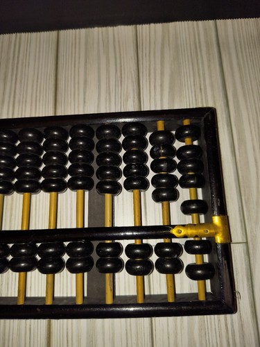 Lotus Flower Brand Chinese abacus 13 rows/91 beads 10½in x 5½in - Picture 7 of 9