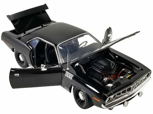 ACME SCALA 1:18 1971 PLYMOUTH HEMI CUDA NERO A1806124 - Foto 2 di 5