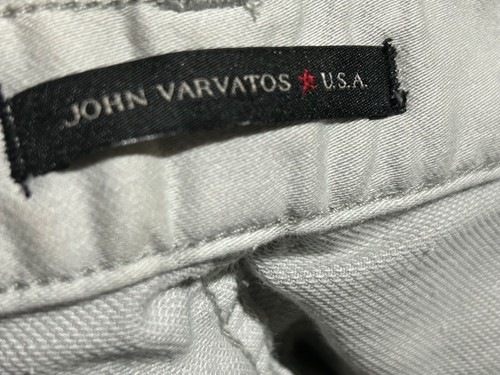 John Varvatos The Bowery Slim Straight Denim Jeans Stone Grey Size 36 - NWT - Picture 15 of 22