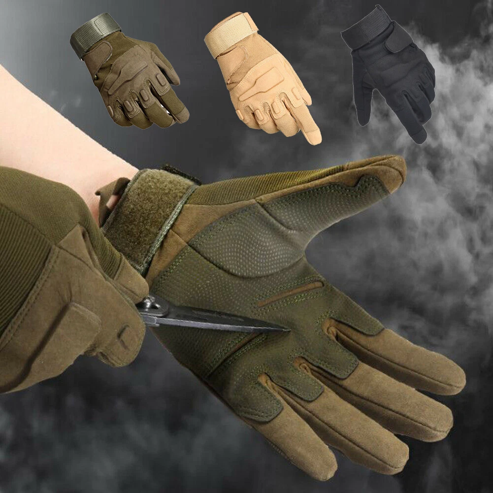 Tactical Gloves Tough Outdoor Military Combat Gloves Full Finger Cycling  Gloves