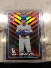 2024 Topps Update Yoshinobu Yamamoto Rookie Debut Dodgers Holiday Foil #US149