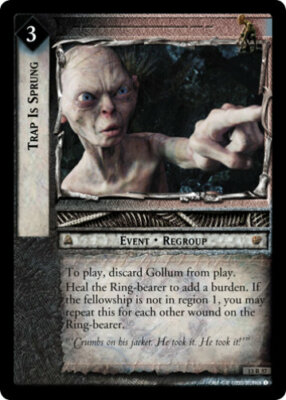 LOTR TCG Bloodlines TRAP IS SPRUNG 13R57 LP/NM a Top Shelf Card