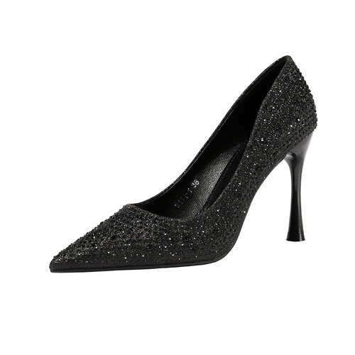 Lady Fashion Nightclub Pointed Toe Stiletto High-Heel Shoes Women Banquet Pumps - Picture 17 of 22