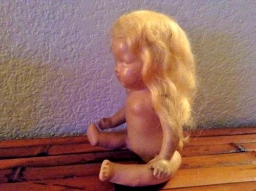 Vintage Antique 1900-1925 Compo Unmarked 6.5" Doll - Imagen 3 de 3
