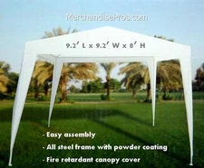 9.2 FT CANOPY GAZEBO TAILGATING SUN SHELTER W/STEEL FRAME ASSEMBLY REQUIRED NEW!