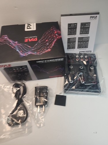 Pyle Profesional Inalámbrico DJ Audio Mezclador - Controlador DJ Bluetooth de 3 Canales - Imagen 1 de 3