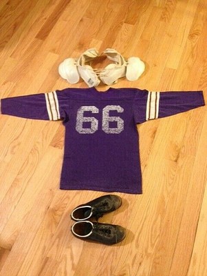 youth football uniform with shoulder pads