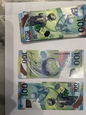 2018 BANKNOTE Russian Federation 100 ROUBLES  FIFA WORLD CUP Russia