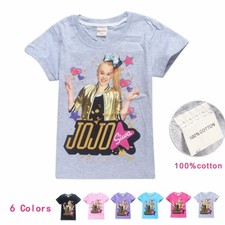 2018 New Cotton Girl JOJO SIWA Children Tops Clothing Kids Love Gifts T Shirts