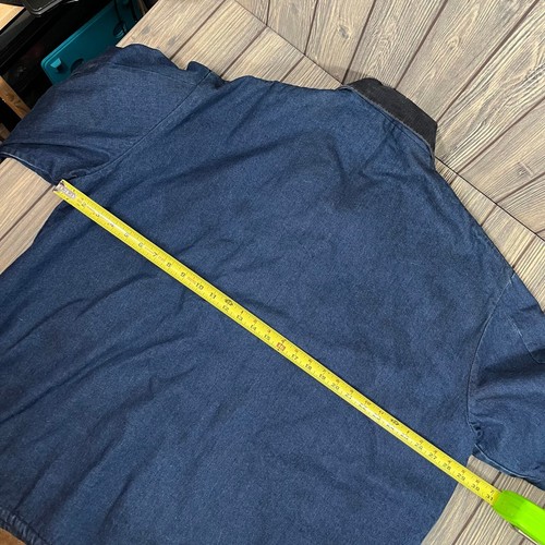 Todd Denim Blanket Lined Chore Uniform Jacket Vintage USA Cotton Men 1X 48-50 - Picture 8 of 11