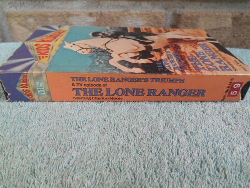 VINTAGE THE LONE RANGER. RANGER'S TRIUMPH (VHS, 1985) TV EPISODE B+W - Picture 5 of 14