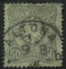Germany 1875 50pf grey SG 36a Used cat £25