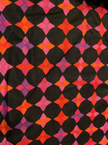 “Prisms” By Hoffman International Fabrics Orange Purple Red Black 42”X 44” - Picture 3 of 4