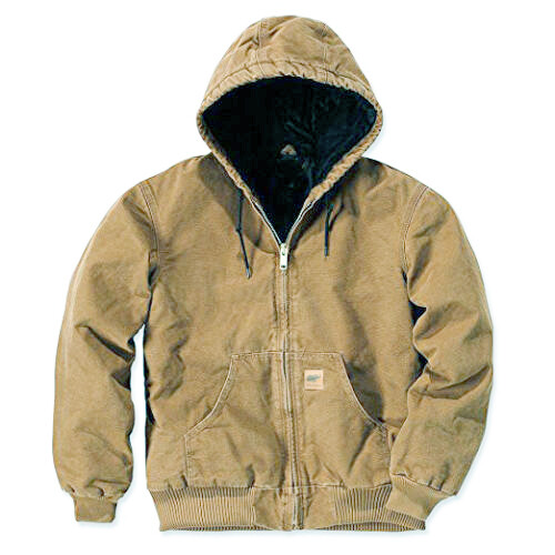 Herren Sandstein Leinwand gesteppt thermisch gefütterter Entenmantel Winterente Jacke Arbeit - Bild 8 von 21