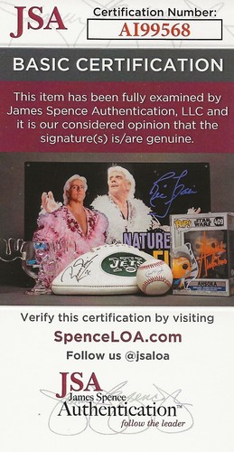 Road Warriors Hawk & Ivan Koloff REAL FIRMADA A MANO Foto Pinup JSA Certificado de Autenticidad WWF WWE - Imagen 2 de 2