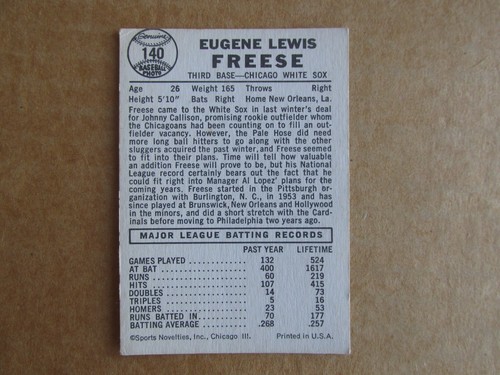 1960 LEAF BASEBALL CARD SINGLES COMPLETE YOUR SET PICK CHOOSE UPDATED 6/20 - Picture 205 of 207