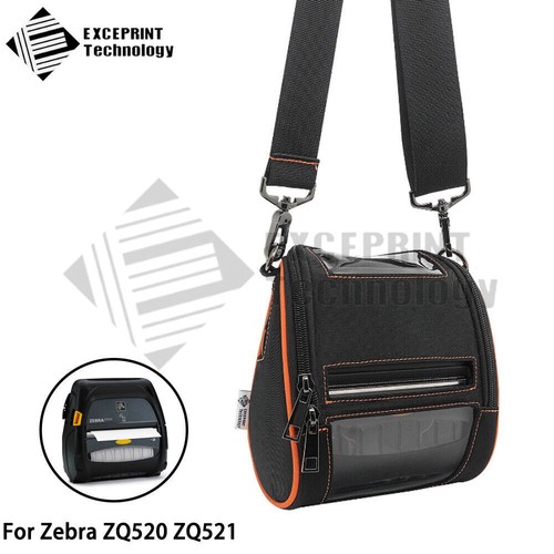Soft Carrying Case Holster with Shoulder Strap Belt Clip for Zebra ZQ520 ZQ521 - Picture 1 of 8
