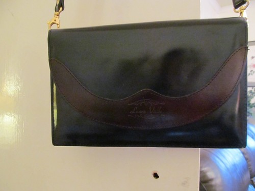 verniciata Laura Pochette pelle Borsa Valle bordeaux tracolla in a 0wqzx6wX
