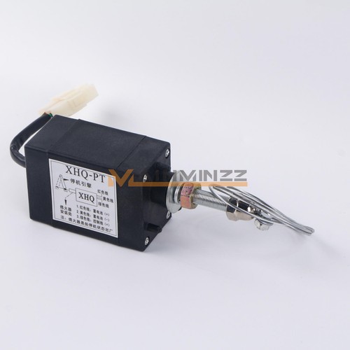 New Engine Stop Solenoid XHQ-PT 12V 24V Diesel Engine Flame Out Device Off/On
