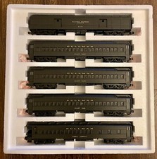 MTH PREMIER 20-4020 GREEN PULLMAN 70’ MADISON 5-CAR PASSENGER SET 