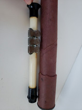 Vintage Child's Recorder Flute School Kid Plastic Musical Instrument with Case