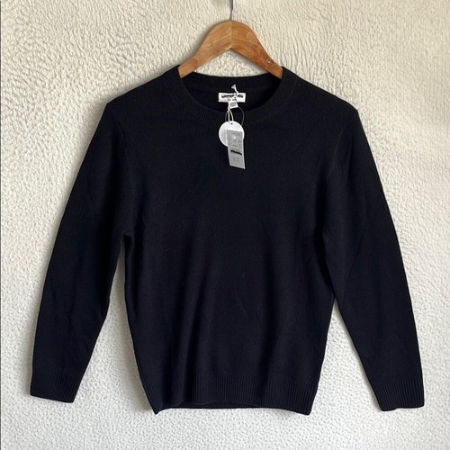 J Crew Crewcuts Kids' cashmere crewneck sweater XXL 14 15 Black - Picture 2 of 9
