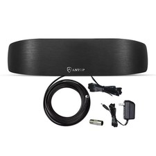Amplified Indoor AM FM Antenna 50 Mile Radio Booster for Stereo Signals